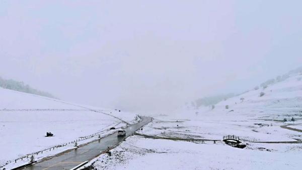 宝鸡迎来今年夏天第一场雪！是的，你没看错......