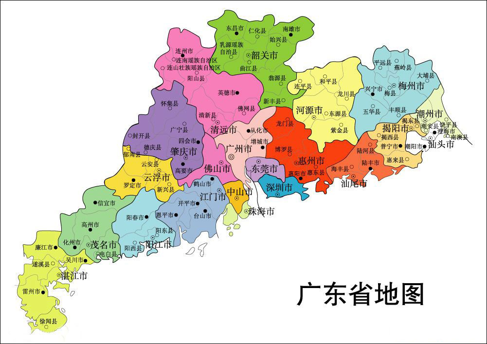 广东省地图