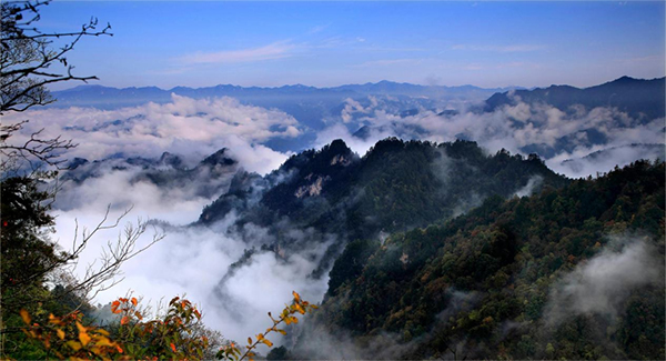 秦岭宝鸡段山色