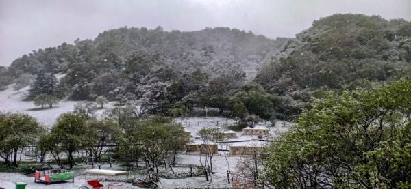 宝鸡迎来今年夏天第一场雪！是的，你没看错......